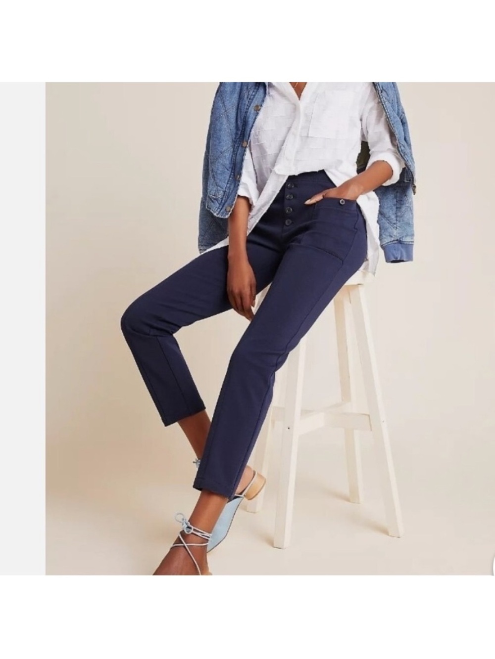 Anthropologie Bryson navy pants size 0